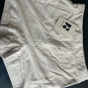Frank & Oak - The Linen Blend Fluid Short in Beige - Size 10 NWT